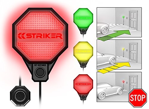 STRIKER Ultrasonic Parking Sensor for typical poorly lit garage spaces